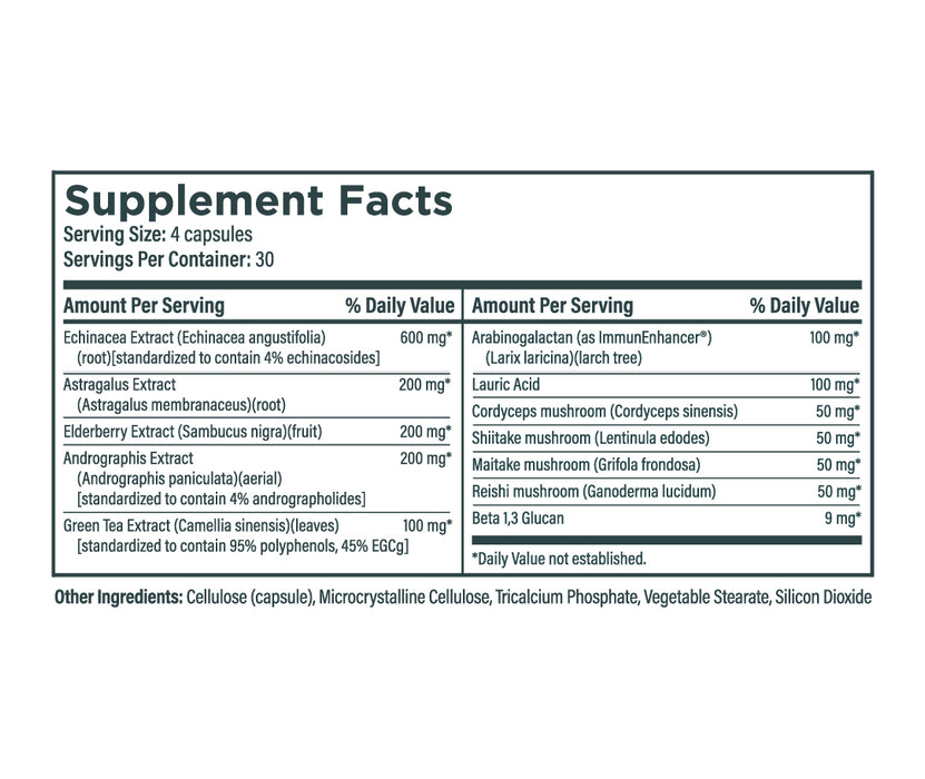 Immune Support Complex (Formerly THE BODYGUARD) - 120 Capsules