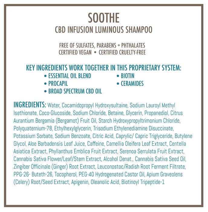 BaumanMD - SOOTHE CBD Infusion Shampoo & Conditioner Kit -  9.5 oz (each)